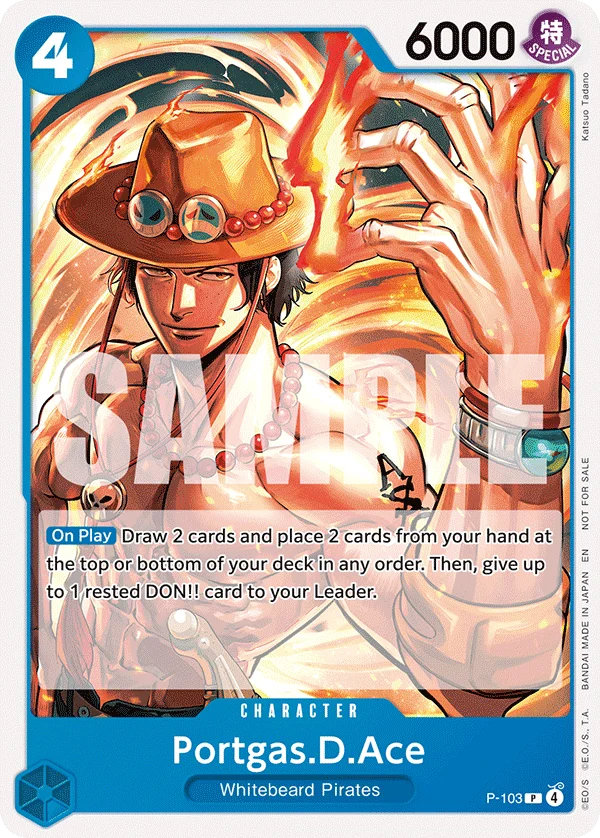 Portgas.D.Ace, One Piece Promotion Cards P-103