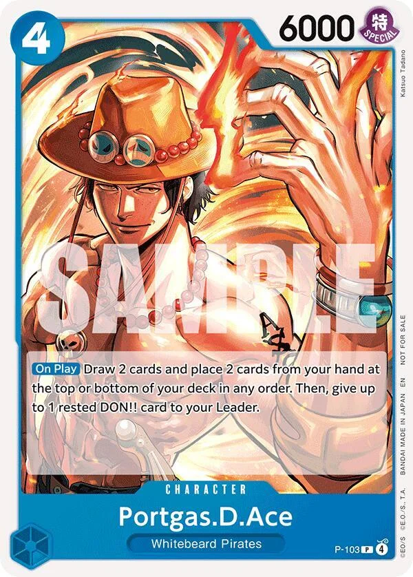 Portgas.D.Ace, One Piece Promotion Cards P-103