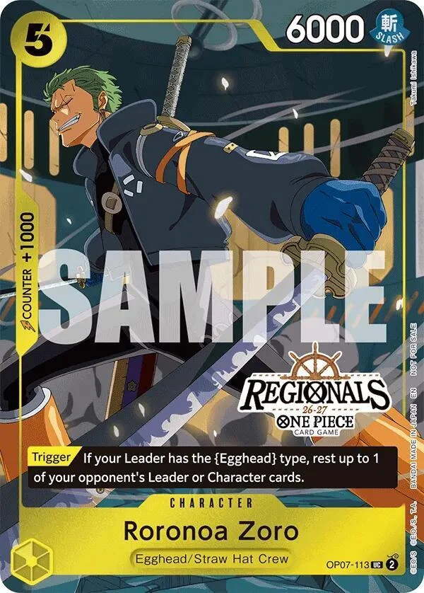 Roronoa Zoro, One Piece Promotion Cards OP07-113