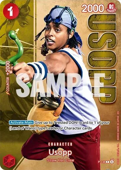 Usopp, One Piece Promotion Cards P-136
