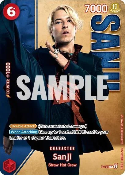 Sanji, One Piece Promotion Cards P-137