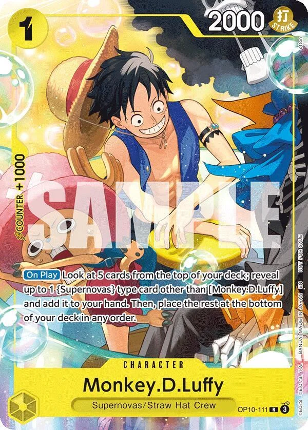 Monkey.D.Luffy, One Piece Promotion Cards OP10-111