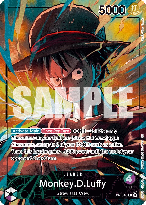 Monkey.D.Luffy, One Piece Promotion Cards EB02-010
