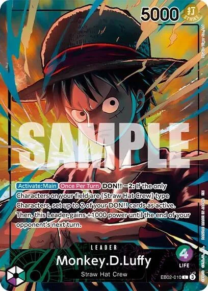 Monkey.D.Luffy, One Piece Promotion Cards EB02-010