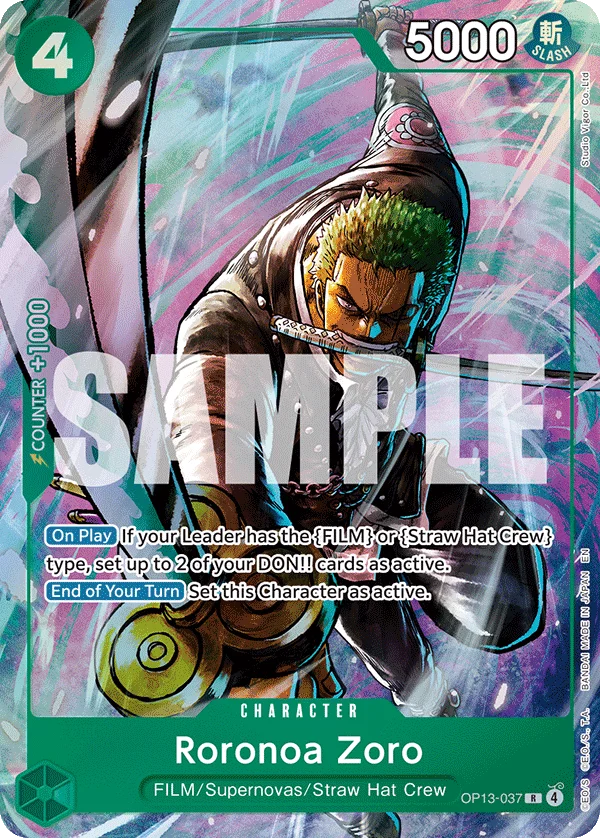 Roronoa Zoro, One Piece Promotion Cards OP13-037