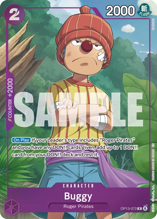 Buggy, One Piece Promotion Cards OP13-072