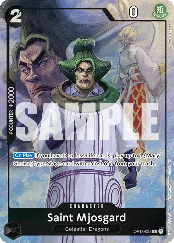 Saint Mjosgard, One Piece Promotion Cards OP13-092