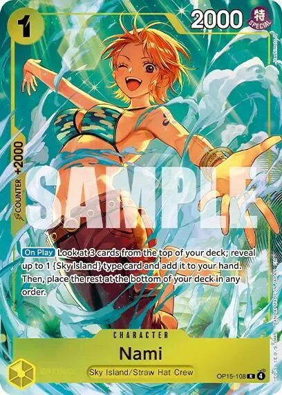 Nami, One Piece Promotion Cards OP15-108