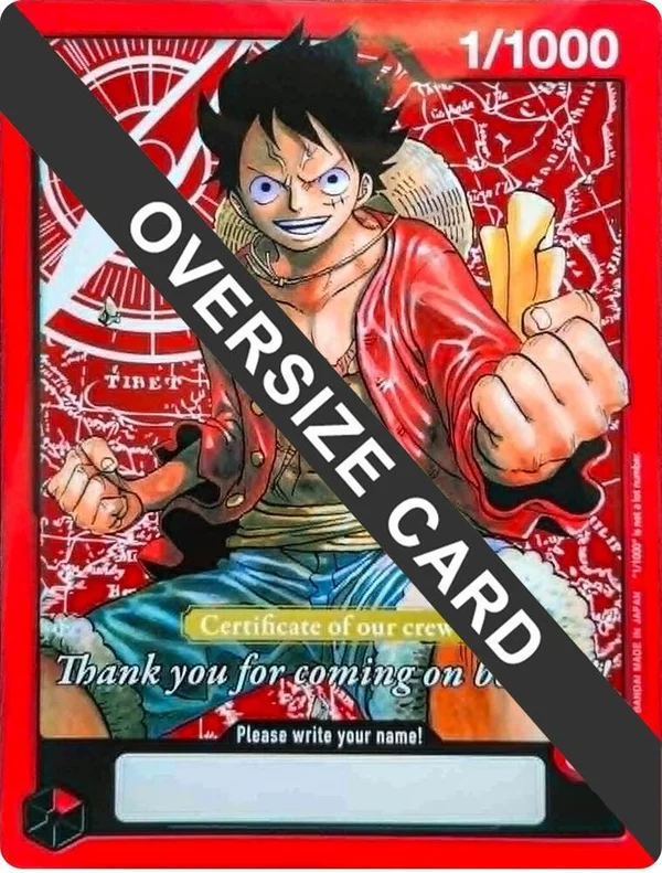 Monkey.D.Luffy, One Piece Promotion Cards 1/1000