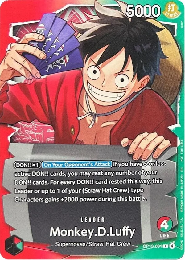 Monkey.D.Luffy, One Piece Promotion Cards OP13-001
