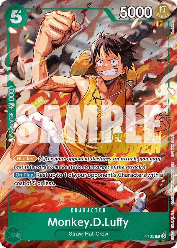 Monkey.D.Luffy, One Piece Promotion Cards P-135