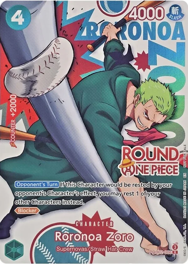 Roronoa Zoro, One Piece Promotion Cards PRB02-006