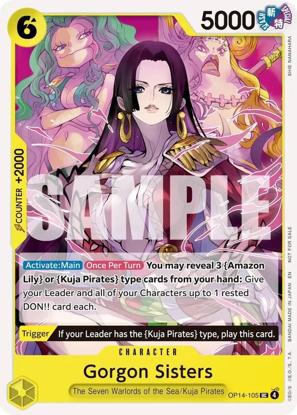 Gorgon Sisters, One Piece Promotion Cards OP14-105