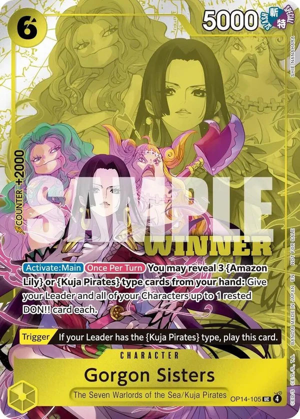 Gorgon Sisters, One Piece Promotion Cards OP14-105