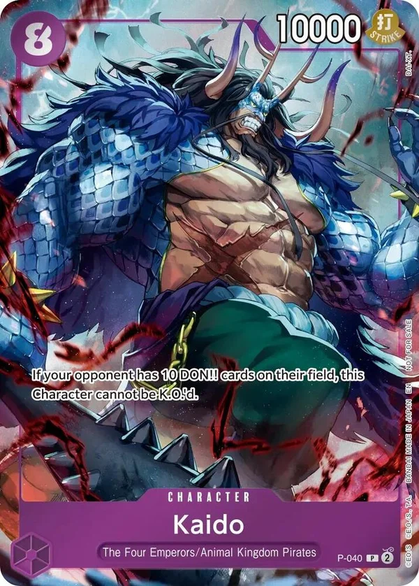 Kaido, One Piece Promotion Cards P-040
