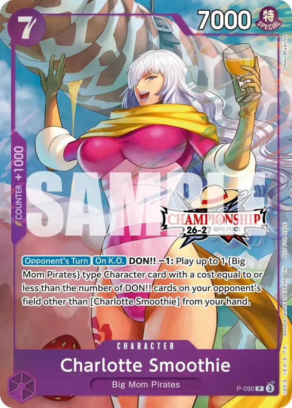 Charlotte Smoothie, One Piece Promotion Cards P-090