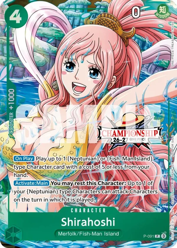Shirahoshi, One Piece Promotion Cards P-091