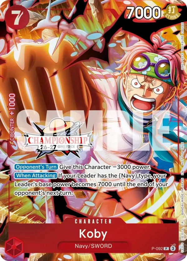 Koby, One Piece Promotion Cards P-092