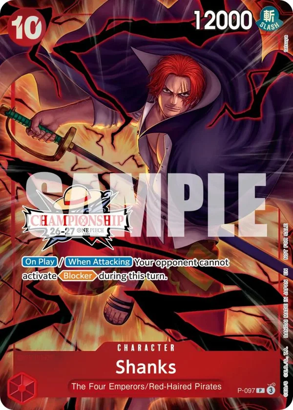 Shanks, One Piece Promotion Cards P-097