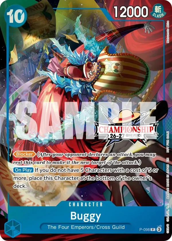 Buggy, One Piece Promotion Cards P-098