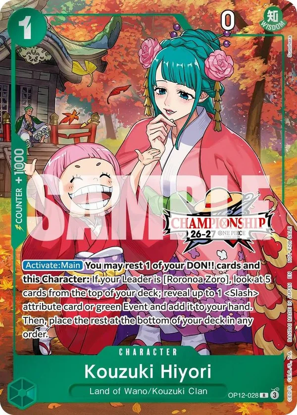 Kouzuki Hiyori, One Piece Promotion Cards OP12-028