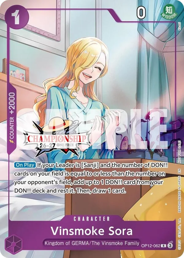 Vinsmoke Sora, One Piece Promotion Cards OP12-062