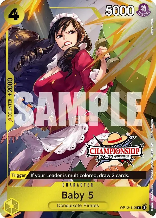 Baby 5, One Piece Promotion Cards OP12-112
