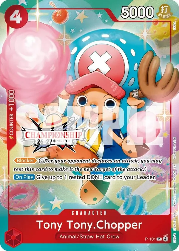 Tony Tony.Chopper, One Piece Promotion Cards P-101