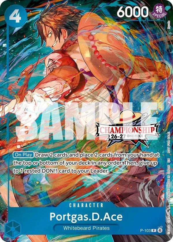 Portgas.D.Ace, One Piece Promotion Cards P-103