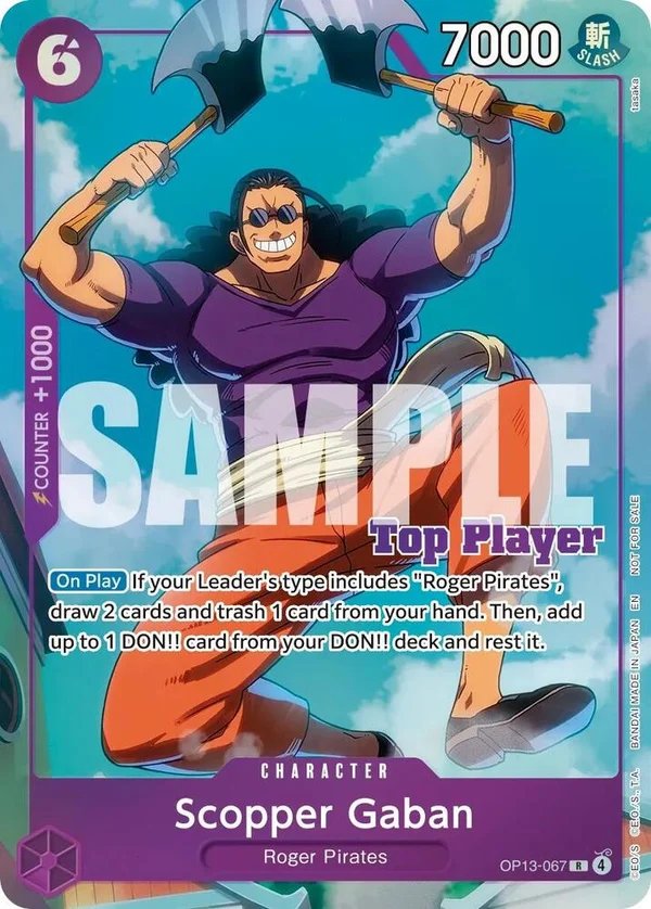 Scopper Gaban, One Piece Promotion Cards OP13-067