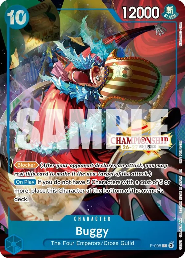 Buggy, One Piece Promotion Cards P-098