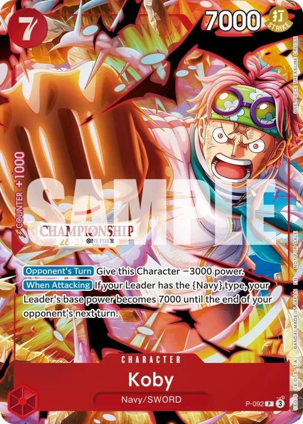 Koby, One Piece Promotion Cards P-092