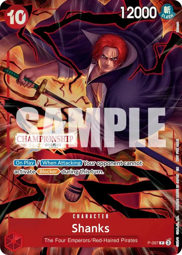 Shanks, One Piece Promotion Cards P-097