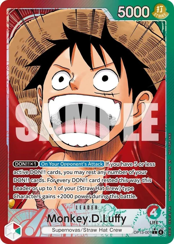 Monkey.D.Luffy, One Piece Promotion Cards OP13-001