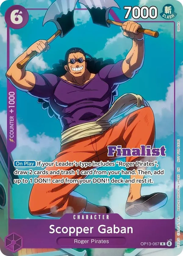 Scopper Gaban, One Piece Promotion Cards OP13-067