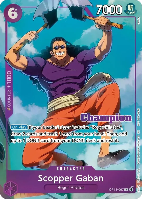 Scopper Gaban, One Piece Promotion Cards OP13-067