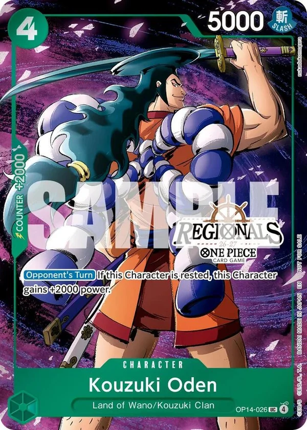 Kouzuki Oden, One Piece Promotion Cards OP14-026