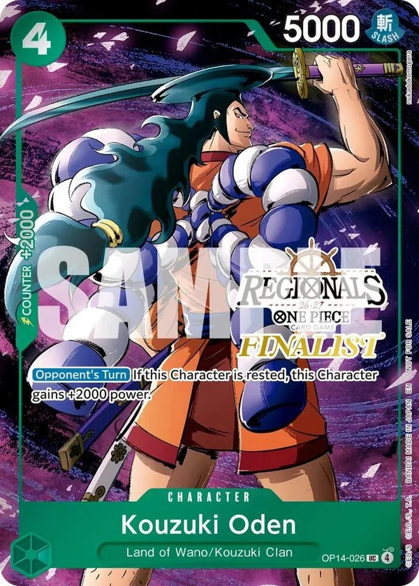 Kouzuki Oden, One Piece Promotion Cards OP14-026