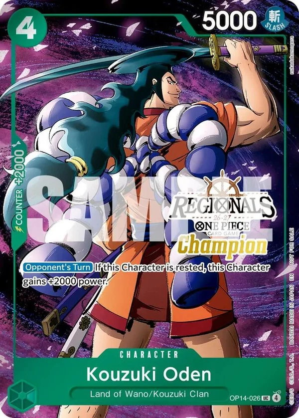 Kouzuki Oden, One Piece Promotion Cards OP14-026