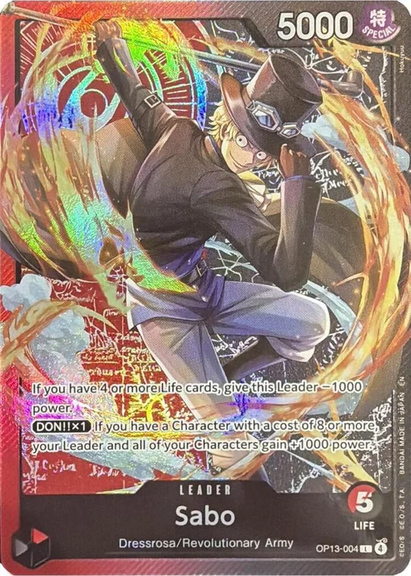 Sabo, One Piece Promotion Cards OP13-004