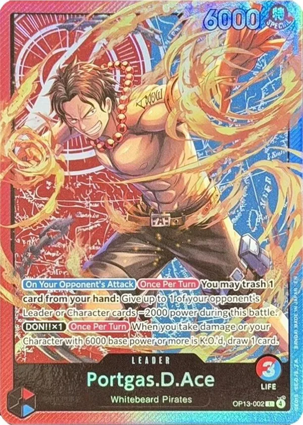 Portgas.D.Ace, One Piece Promotion Cards OP13-002