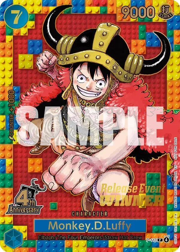 Monkey.D.Luffy, One Piece Promotion Cards P-110