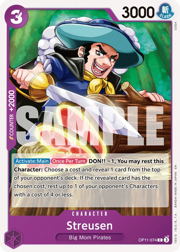 Streusen, One Piece Promotion Cards OP11-074
