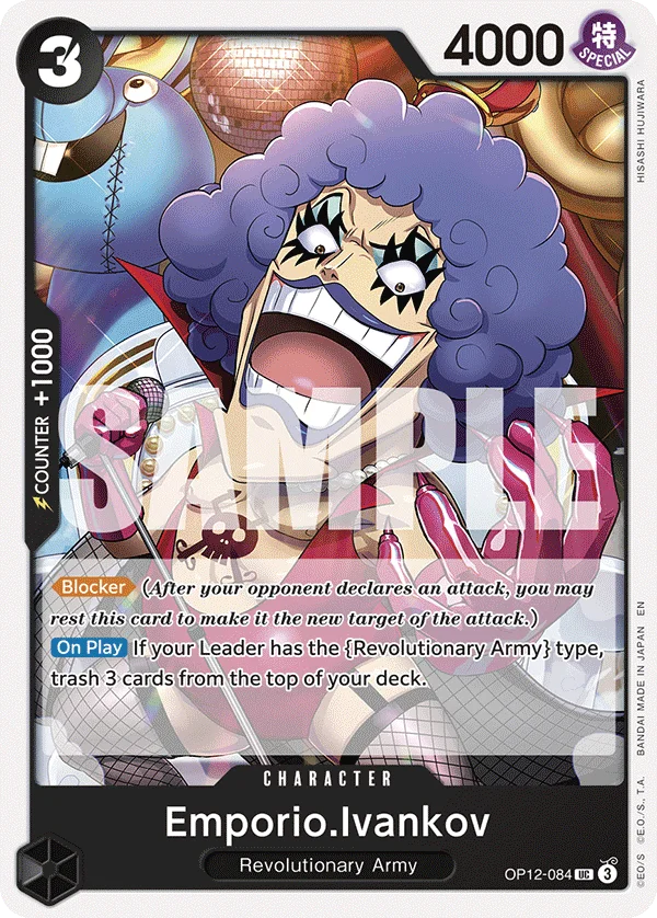 Emporio.Ivankov, One Piece Promotion Cards OP12-084