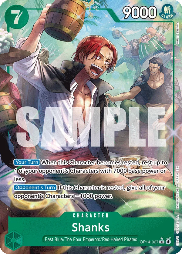Shanks, One Piece Promotion Cards OP14-027