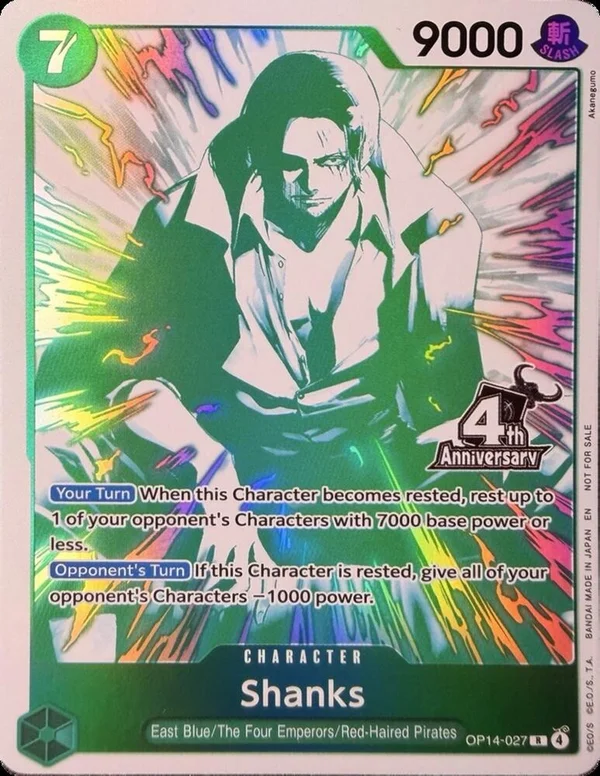 Shanks, One Piece Promotion Cards OP14-027