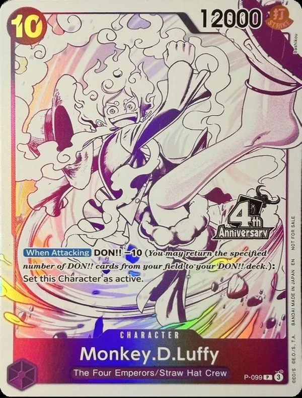 Monkey.D.Luffy, One Piece Promotion Cards P-099