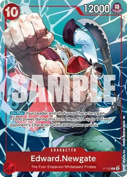 Edward.Newgate, One Piece Promotion Cards P-152