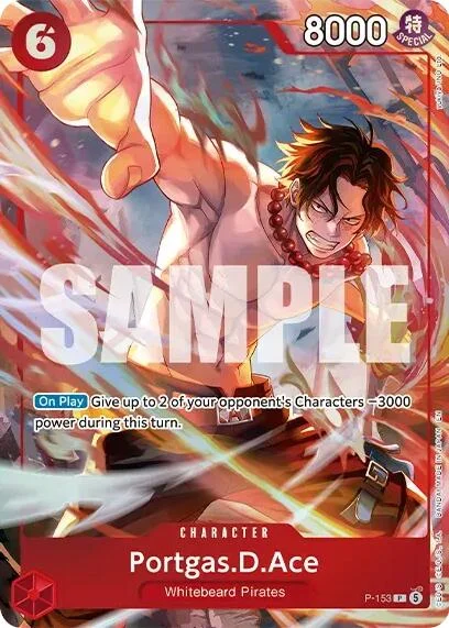 Portgas.D.Ace, One Piece Promotion Cards P-153