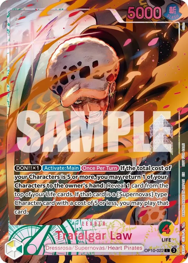 Trafalgar Law, One Piece Promotion Cards OP10-022